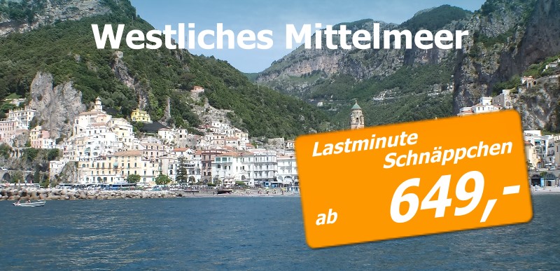 Kreuzfahrt Westliches Mittelmeer, Italien, Golf von Neapel, Genua, Venedig, Rom, Frankreich, Nizza, Marseille, Spanien, Barcelona, Malta, Valetta