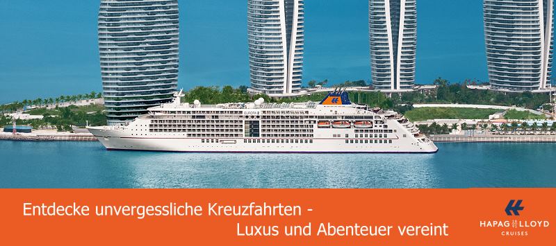 Hapag Lloyd Kreuzfahrten mit MS Europa, MS Europa2, Explorer